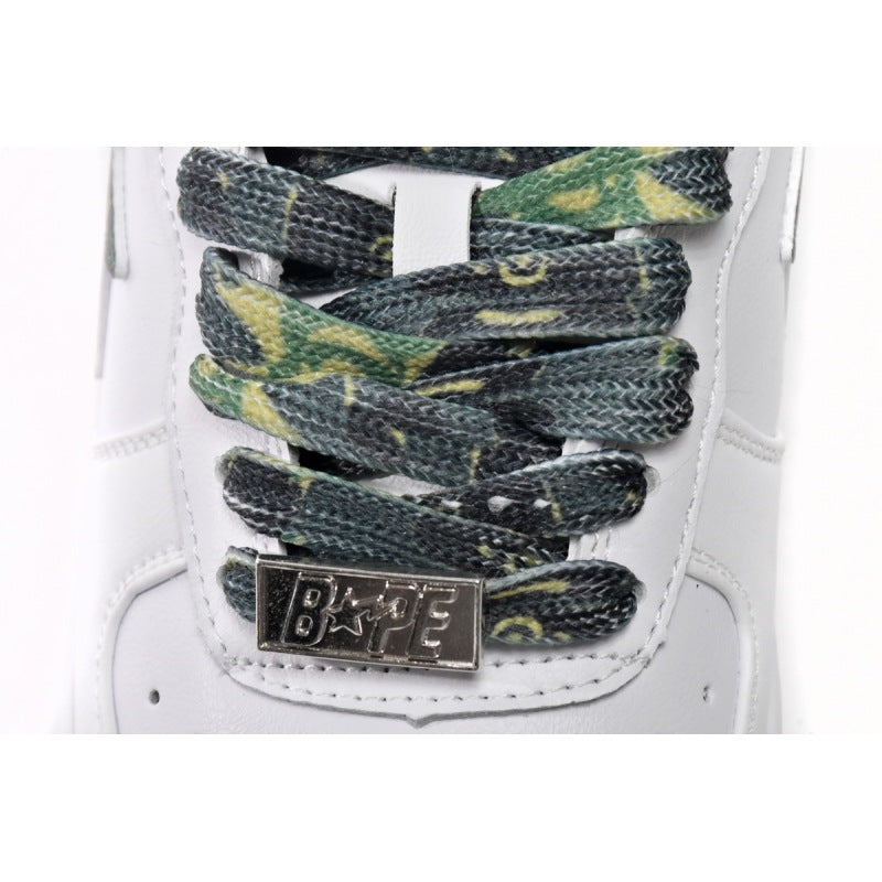 Bape Sta Low White Green Camouflage
