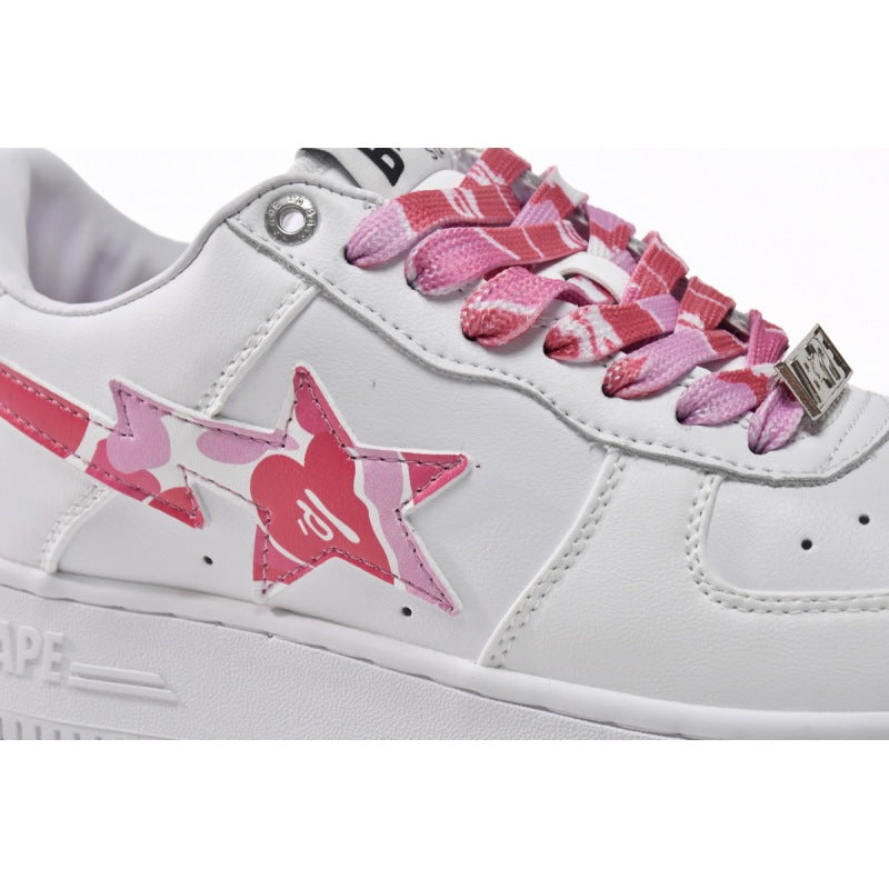 Bape Sta Low White Red Camouflage