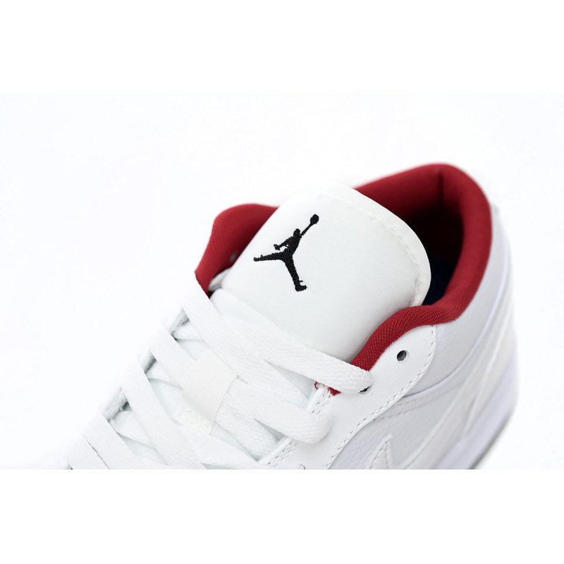Air Jordan 1 Low All-white Red