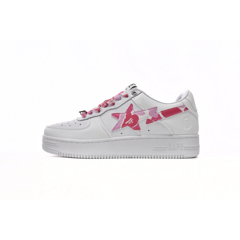 Bape Sta Low White Red Camouflage